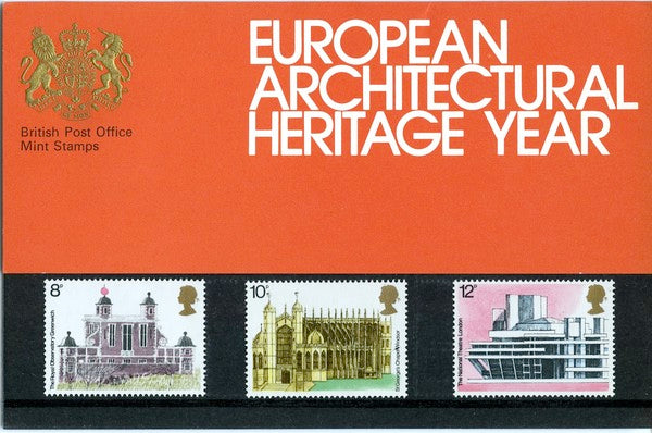 GB 1975 SG 975-979 Pack: 70 European Architectural Heritage Year