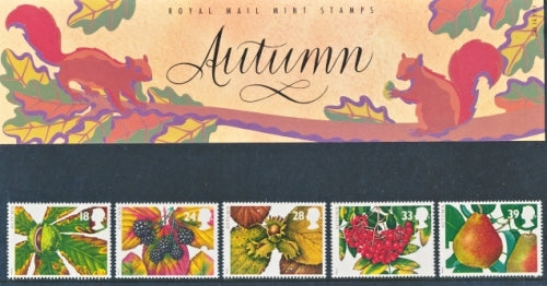 GB 1993 SG 1779-1783 Autumn Pack 240