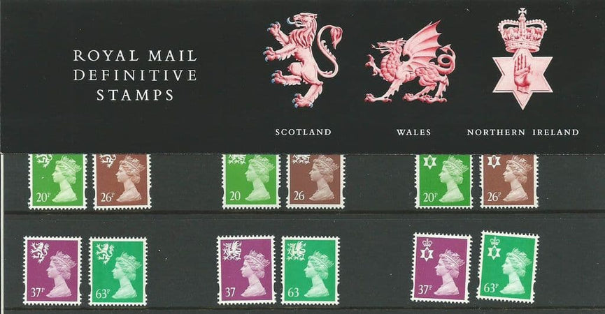 GB 1998 PACK 42 3 REGIONS DEFINITIVE PRESENTATION PACK