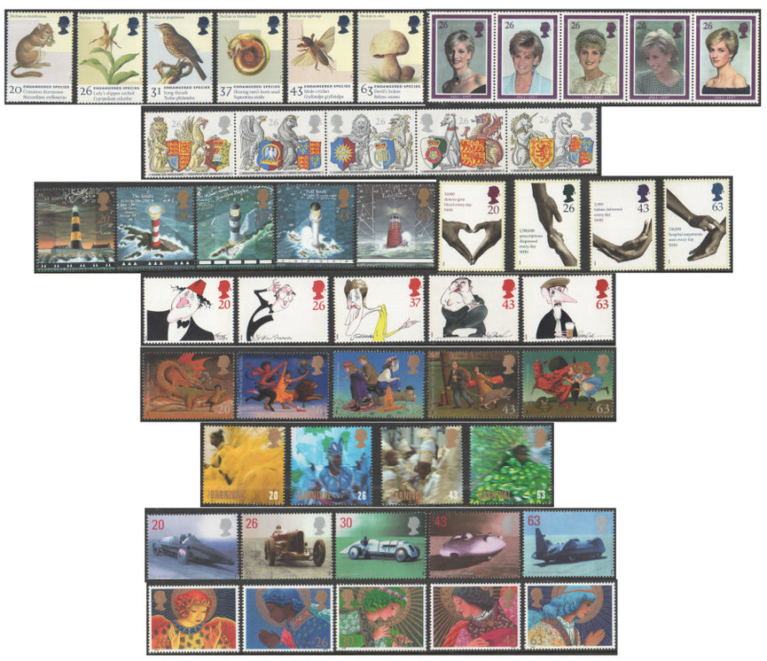 GB 1998 COMMEMORATIVE YEAR SET COMPLETE SG 2015 - 2068 MNH