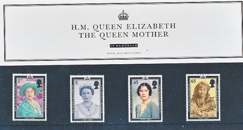 GB 2002 SG 2280-2283 Pack: M08 The Queen Mother Memorial Issue
