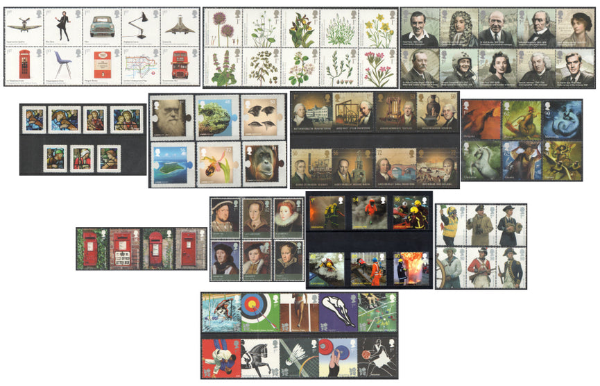 GB 2009 Commemorative Complete Year Collection 11 Sets U/M - FACE VALUE £90.72