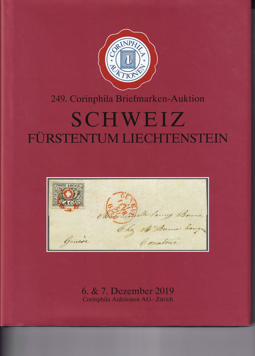 CORINPHILA 249 SWITZERLAND & LIECHTENSTEIN