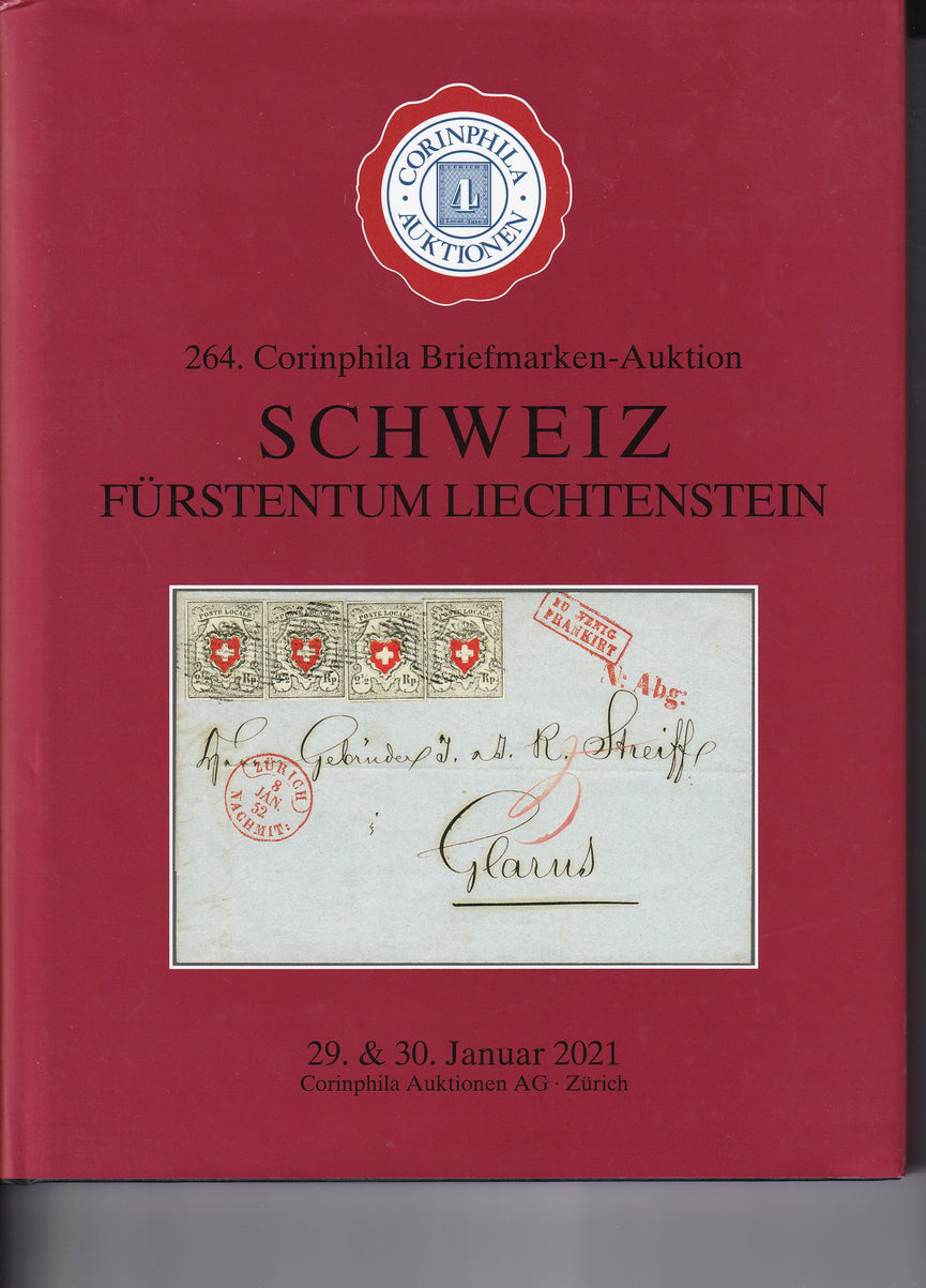 CORINPHILA 264 SWITZERLAND & LIECHTENSTEIN