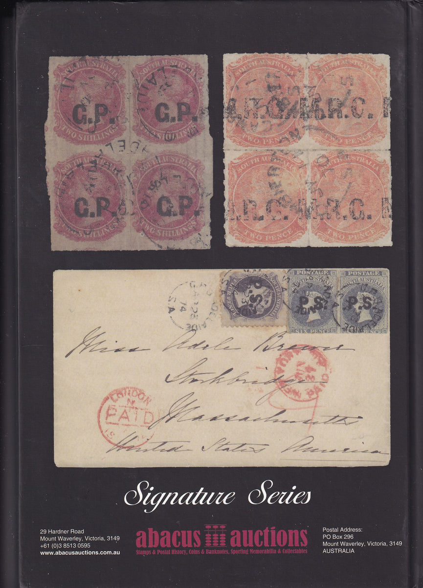 Abacus Auctions 247 The Dr Don Pearce South Australia Departmental Overprints