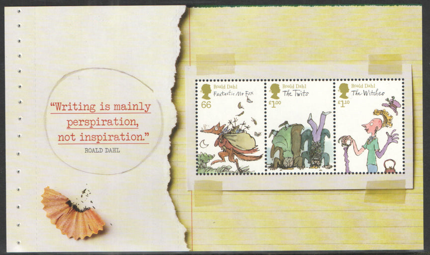 GB 2012 SG 3255a 68p, £1.00 and £1.10 Commemorative's From DY3. ( Roald Dahl )