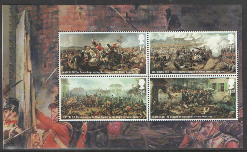 GB 2015 SG 3725a Battle of Waterloo Commemorative's From DY14