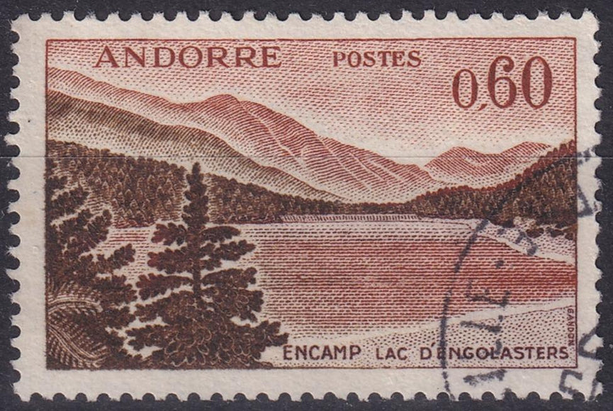 FRENCH ANDORRA SG F177a 1961 60c VFU