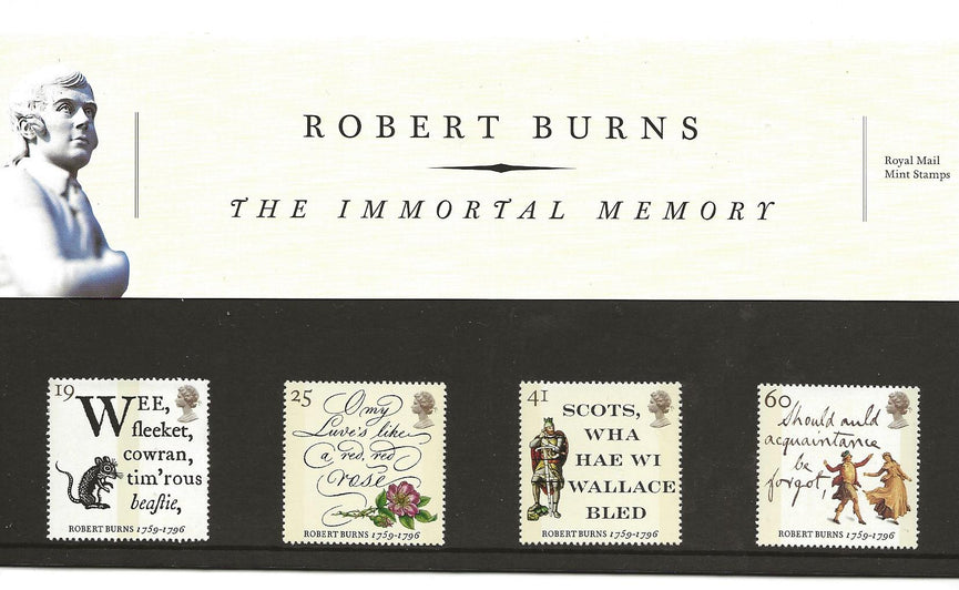 GB 1996 SG 1901-1904 Bicentenary of Robert Burns Pack 264