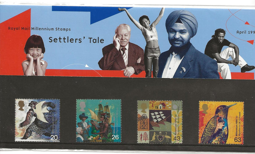 GB 1999 SG 2084-2087 Pack: 297 Millennium Series - The Settlers' Tale