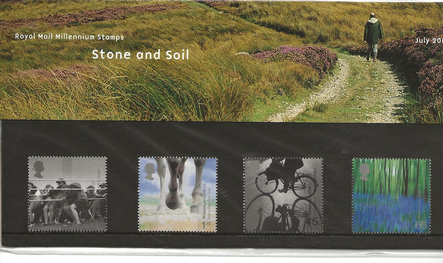 GB 2000 SG 2152-2155 Pack: 313 Millennium Projects Stone and Soil