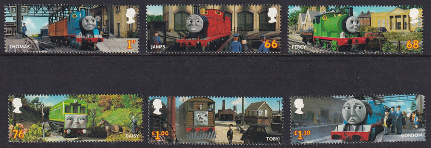 GB 2011 SG 3187 - 3192 Thomas the Tank Engine VFU