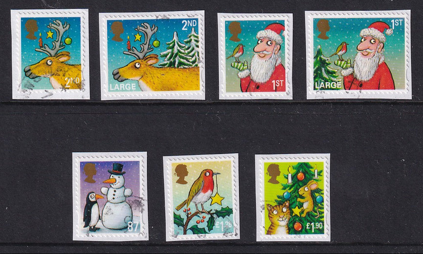 GB 2012 SG 3415-3421 Scott 3120-3126 Christmas VFU