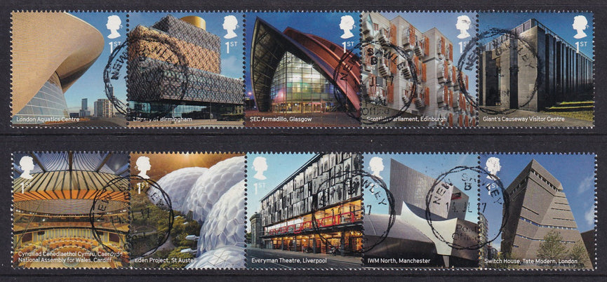 GB 2017 SG 3973-3982 Landmark Buildings VFU