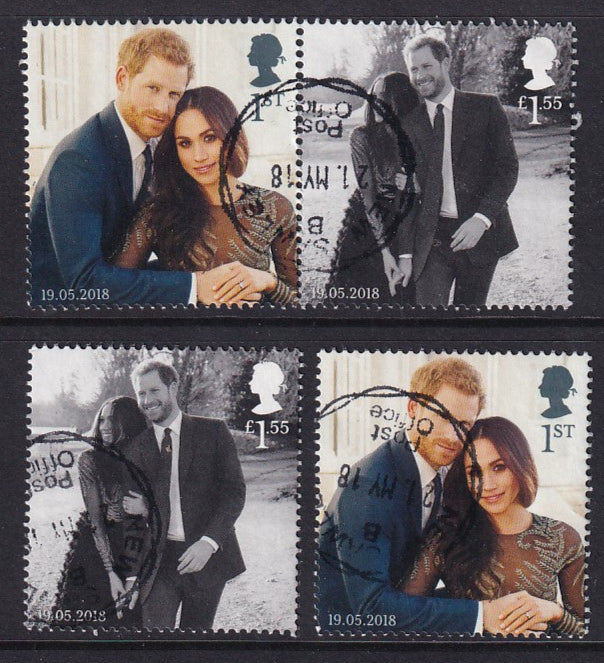 GB 2018 SG 4092 Royal Wedding (Stamps from MS4092) VFU