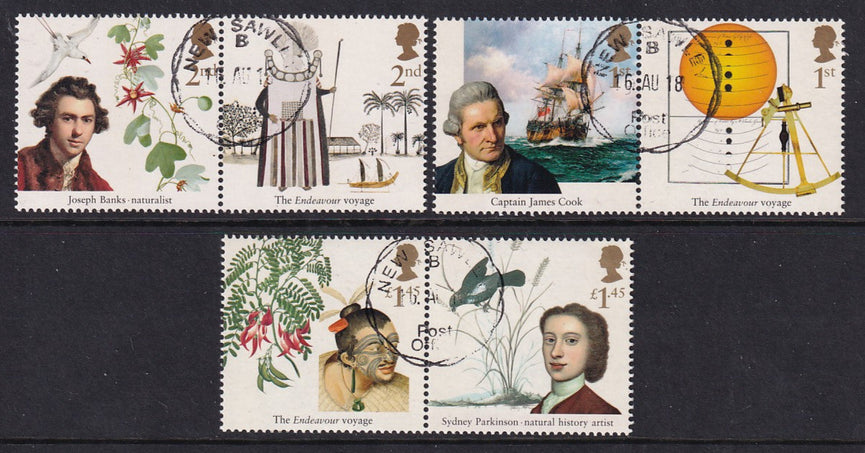 GB 2018 SG 4118-4123 Captain Cook VFU