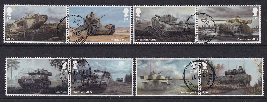 GB 2021 SG 4566-4573 British Army Vehicles VFU