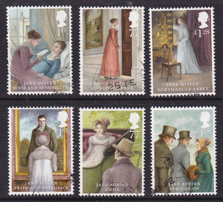 GB 2013 SG 3431-3436 Jane Austin VFU