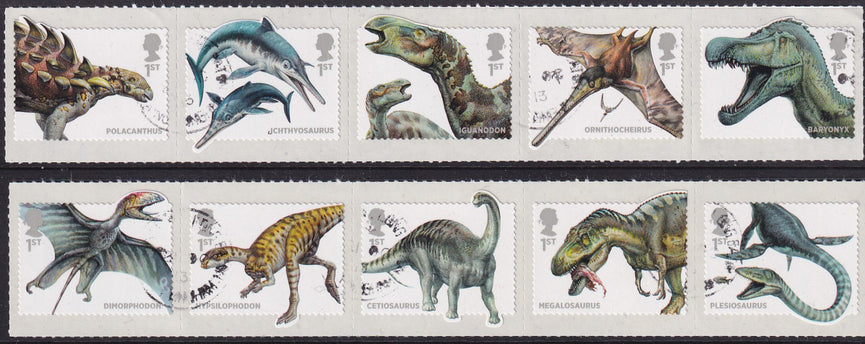 GB 2013 SG 3532-3541 Dinosaurs VFU