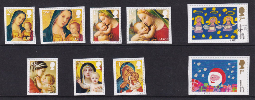 GB 2013 SG 3542-3548 3551-3552 Christmas VFU