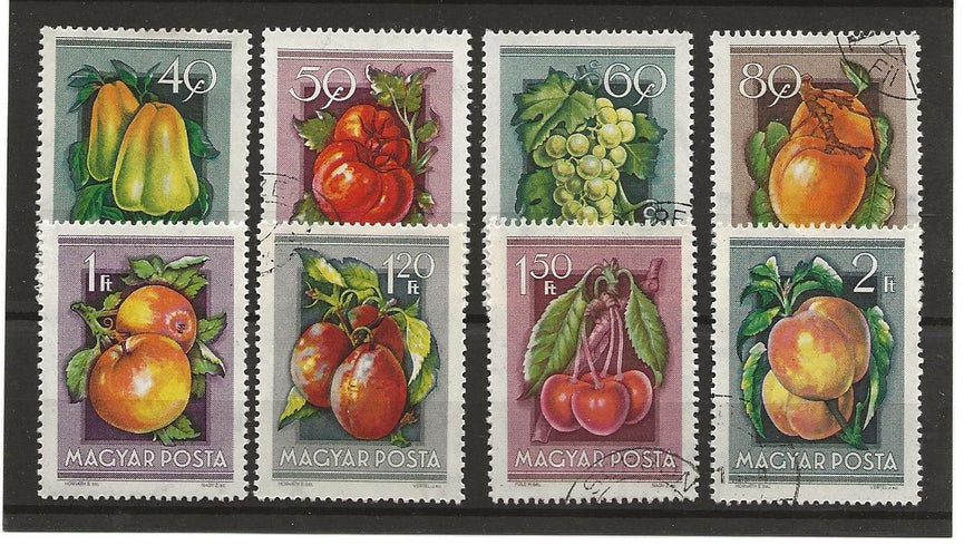 HUNGARY 1954 FRUIT VFU (8) CAT £11