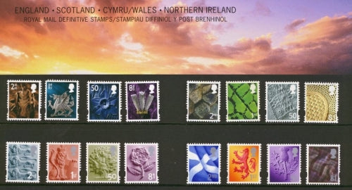 GB 2008 PACK 81 4 REGIONS DEFINITIVE PRESENTATION PACK