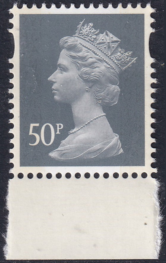 GB SG U3076 2013 50p Slate Blue MNH MPIL M13L Ex DY8
