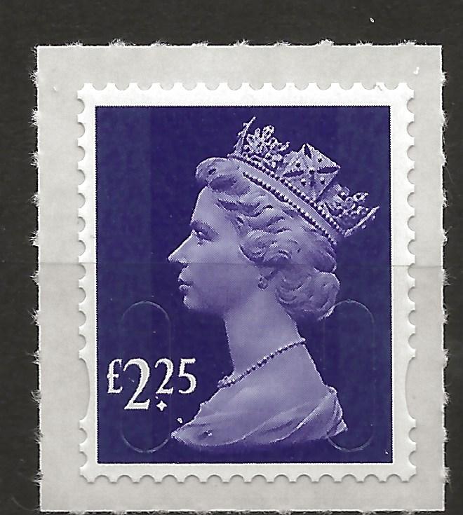 GB SG U2957 Security Machin Stamp £2.25 S/A M15L