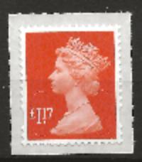 GB SG U2937 Security Machin Stamp £1.17 S/A M17L