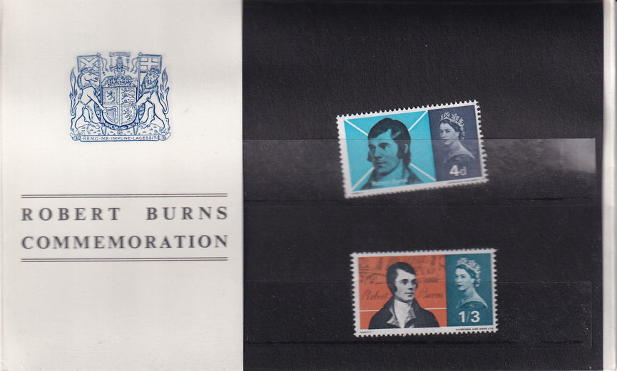 GB 1966 Burns Presentation Pack