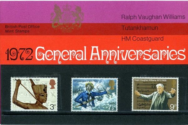 GB 1972 General Anniversaries Royal Mail Presentation Pack 40
