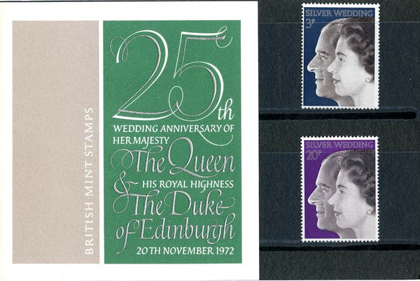 GB 1972 Silver Wedding Royal Mail Presentation Pack 45