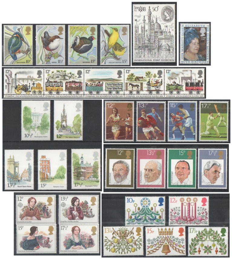 GB 1980 COMMEMORATIVE YEAR SET COMPLETE SG 1109 - 1142 MNH