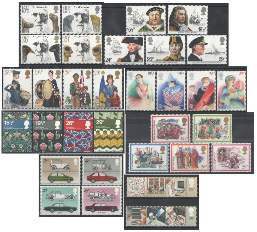 GB 1982 COMMEMORATIVE YEAR SET COMPLETE SG 1175 - 1206 MNH