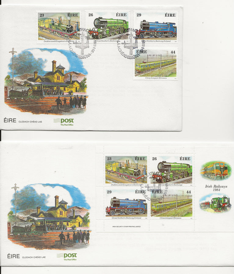 IRELAND 1984 COMMEMORATIVE FDC YEAR SET( 11) CAT €45