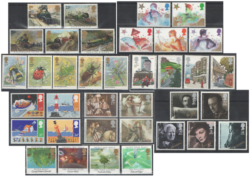 GB 1985 COMMEMORATIVE YEAR SET COMPLETE SG 1272 - 1307 MNH