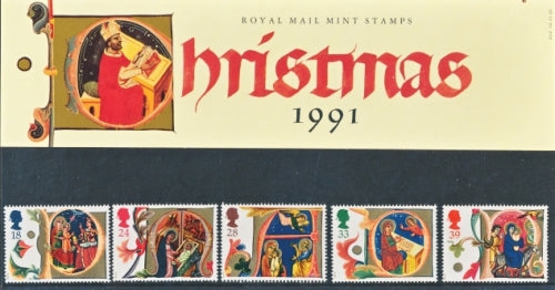 GB 1991 SG 1582-1586 Christmas Pack 222