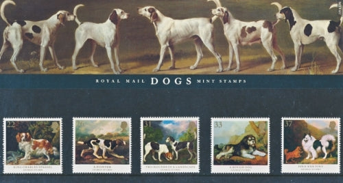 GB 1991 SG 1531-1535 Dogs. Paintings by George Stubbs Pack 215