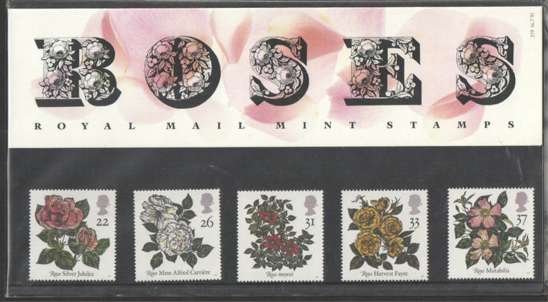 GB 1991 SG 1568-1572 Roses Pack 219