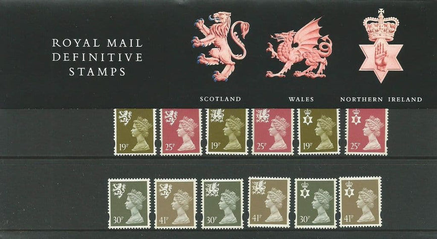 GB 1993 PACK 31 3 REGIONS DEFINITIVE PRESENTATION PACK