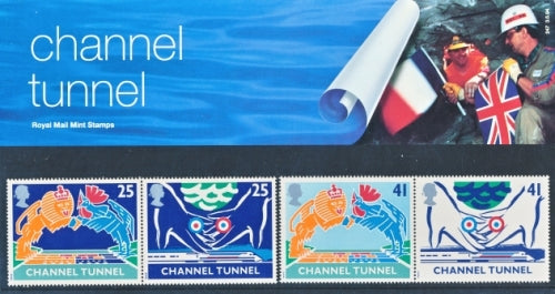 GB 1994 SG 1820-1823 Channel Tunnel Opening Pack 247