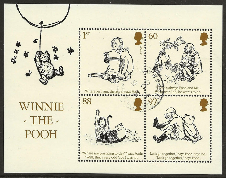 GB 2010 MS3127 Winnie The Pooh Royal Mail Miniature Sheet VFU