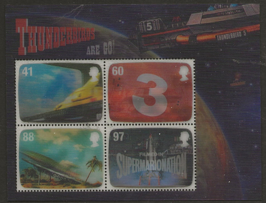 GB 2011 MS3142 Gerry Anderson Thunderbirds Royal Mail Miniature Sheet VFU