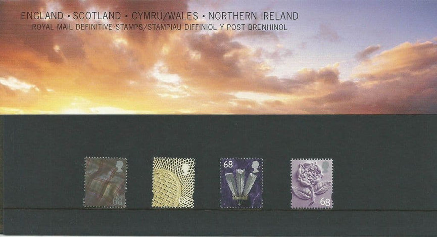 GB 2002 PACK 59 4 REGIONS DEFINITIVE PRESENTATION PACK