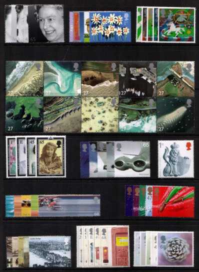 GB 2002 Commemorative Complete Year Collection 13 Sets U/M - FACE VALUE £69.90