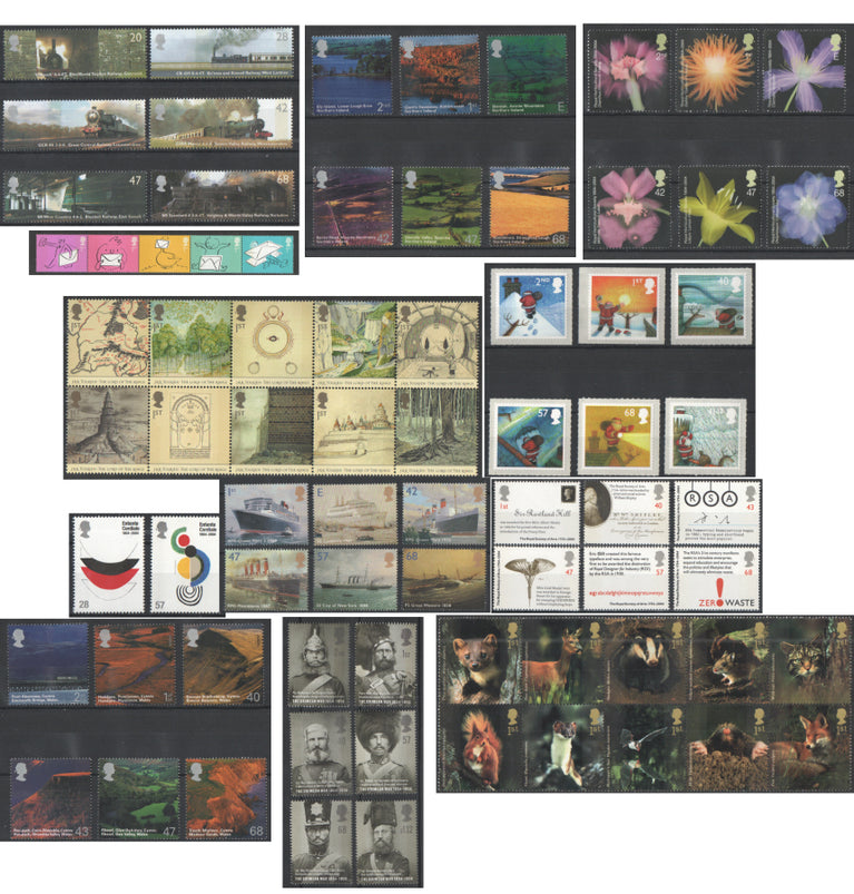 GB 2004 Commemorative Complete Year Collection 12 Sets U/M - FACE VALUE £70.80