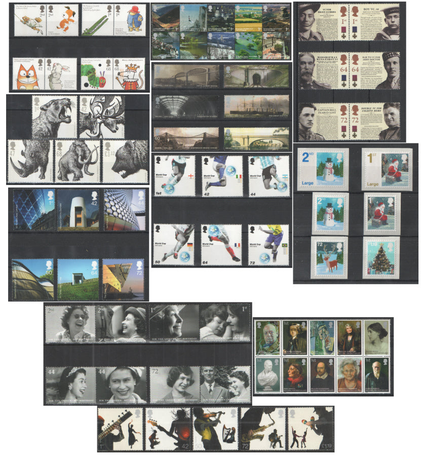 GB 2006 Commemorative Complete Year Collection 11 Sets U/M - FACE VALUE £69.93