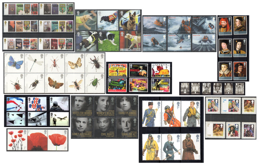 GB 2008 Commemorative Complete Year Collection 12 Sets U/M - FACE VALUE £