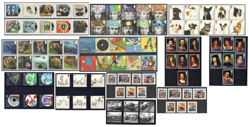 GB 2010 Commemorative Complete Year Collection 12 Sets U/M - FACE VALUE £105.26
