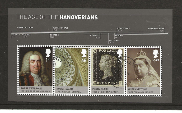 GB 2011 MS3229 2011 The Age of the Hanoverians Royal Mail Miniature Sheet VFU